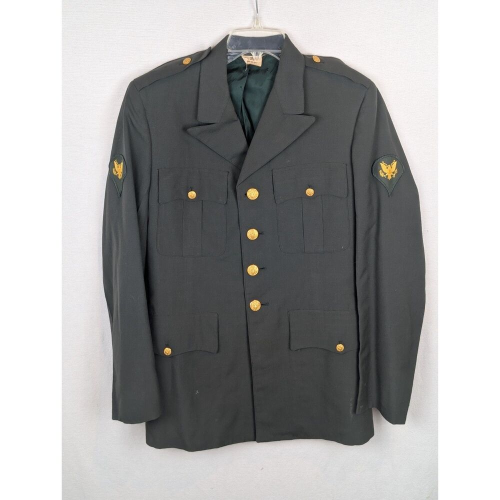 U.S. Army Uniform Jacket w/ Patches Size Men's 38L